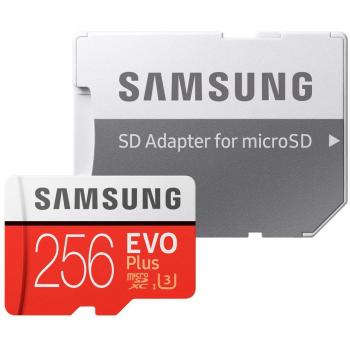 Samsung 256GB EVO Plus Class 10 UHS-I microSDXC U3 with Adapter (MB-MC256GA/EU)