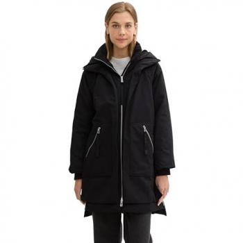 TOM TAILOR Denim Winterjacke, mit Kapuze
