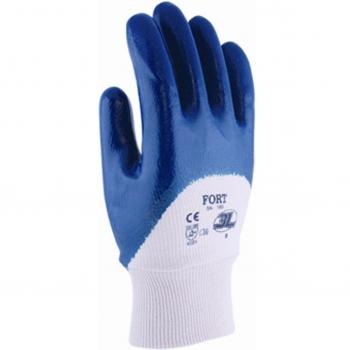 Guante de Nitrilo con Soporte de Algodón 3L Fort T.10