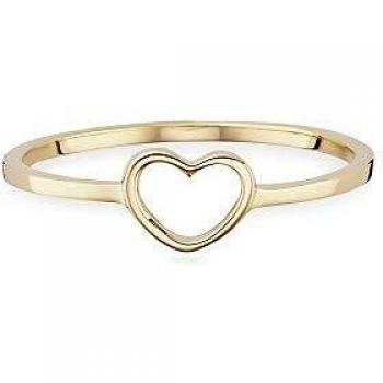Caï love Damenring Herz 925 Silber gelb 0,7 cm 50