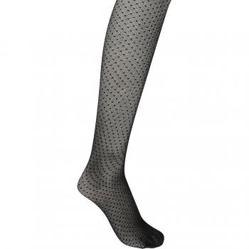 Wolford Collants à motif pois noir, taille M