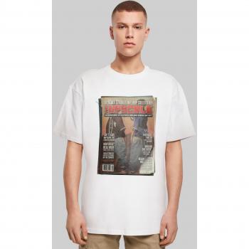 Top Magazine Oversize a Maniche Corte, Colore Bianco