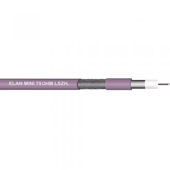 ELAN 70I136 75 Ω Coaxial Cable, RG179, 4.8 mm Diameter, Violet, 25 m