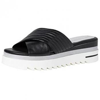 Marco Tozzi Flache Loafer Sandale Schwarz 41
