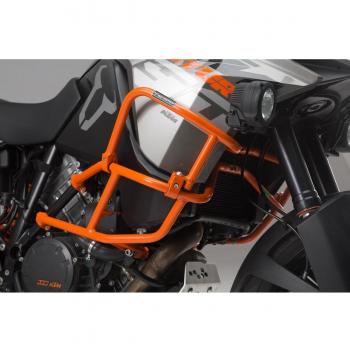 Kit de pare-carters moto supérieur SW-Motech Orange pour KTM 1050 (14-)/ 1190 Adventure/ R (13-)