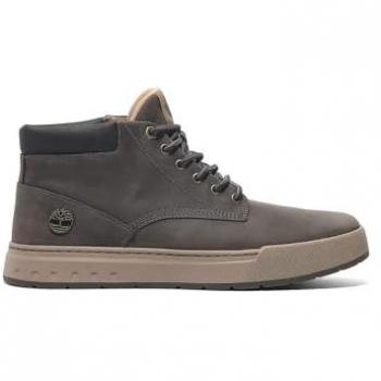 Zapatillas Timberland de piel gris para hombre, modelo Maple Grove, media caña, con cordones, Talla: 40