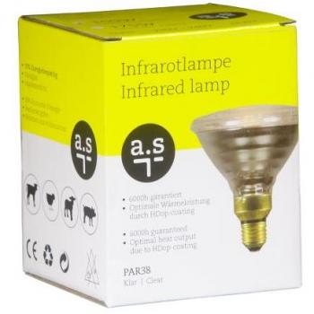 A.S IR Warmtelamp 100W Rood PAR38