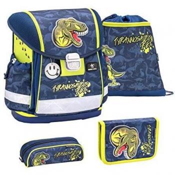 Belmil Schulranzen Set 4-teilig ergonomischer Schulranzen Jungen 1. Klasse 2. Klasse 3. Klasse