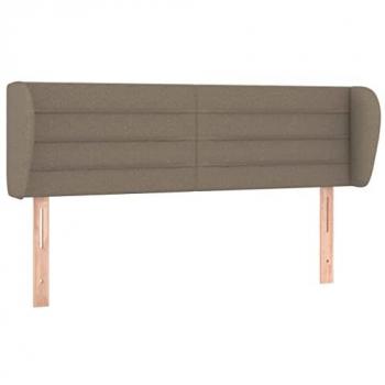 Kopfteil mit Ohren 147x23x78/88 cm Taupe