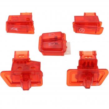 GY6 Moped Blinker & Horn Dimmer 5‑teiliges Set für 50/125/150 cc – Rolle‑Scheinwerfer‑Anlasser‑Taste