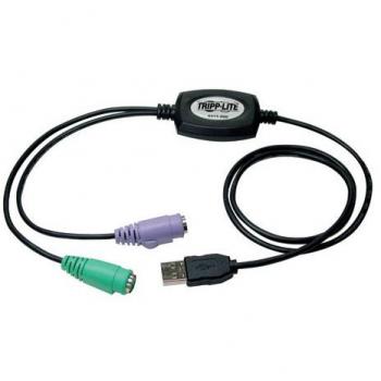 Adaptateur de conversion clavier/mouse USB‑PS/2 – Compact