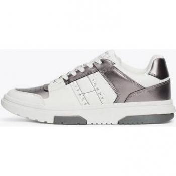 Tommy Jeans „Brooklyn Metallic“ Plateau‑Sneaker – sportlicher Halbschuh, Seitliches Logo, Gr. 40