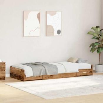 Estructura de cama Madera Vieja 80 x 200 cm con cabecera