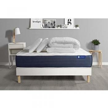 Matelas ACTIMEMO Sleep 140x190 5zones Confort + sommier + 2 oreillers + Couette