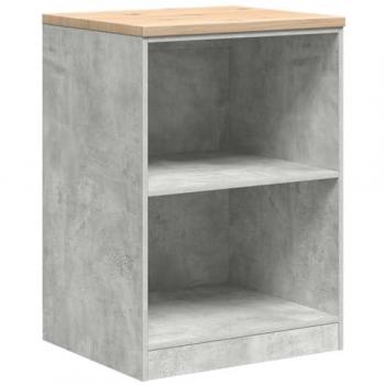 Garage Storage Rack – Concrete Grey Finish, Pine Core, 60 cm W × 51 cm H × 85 cm D