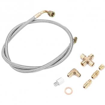 Linea Eosnow Turbo Oil Feed 1/8 NPT 36 Acciaio Intrecciato – Adatta a T3, T3/T4, T4, T70