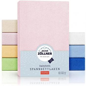 Lenzuolo rosa in spugna con angoli di Julius Zöllner