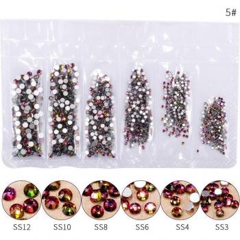 Ensemble de Strass en Verre pour Nail Art