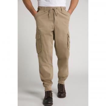 Pantaloni cargo uomo cotone marrone modern fit taglia XXL JP1880