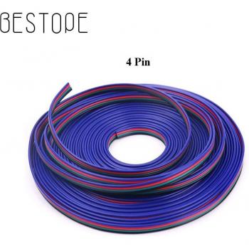 Verbindungskabel mit 4 Kontakten zur Erweiterung von RGB LED-Streifen (1M/5M/10M/20M), passend für 5050 und