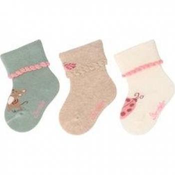 Chaussettes bébé Lot de 3 Souris vert pierre Sterntaler