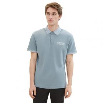 TOM TAILOR Poloshirt, Regular Fit, mit Label-Print, Größe S