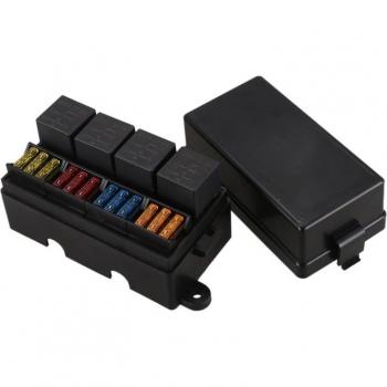 Caja de fusibles con relé y terminales para coche y camión