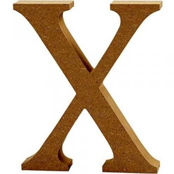 Holzbuchstabe X für kreative Projekte