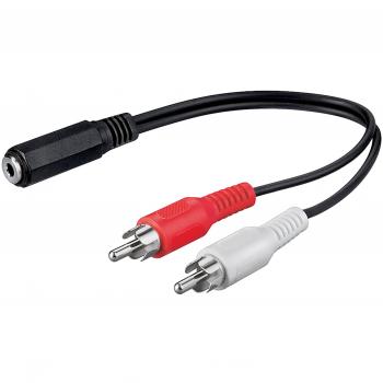 Goobay 50092 3,5 mm AUX Buchse auf Chinch-Stecker