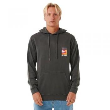 Felpa con Cappuccio Surf Revival Lined Up Black Uomo L