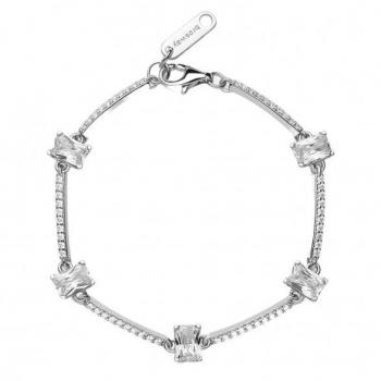 Argento BroSway 925 Rodiato con Cubic Zirconia FIW06