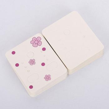 50pcs DIY Earring Display Card Holders in Kraft Paper