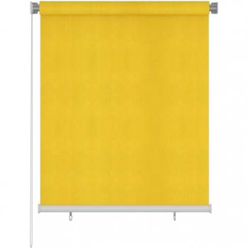 Tenda a Rullo Gialla 120x140 cm per Esterni in HDPE