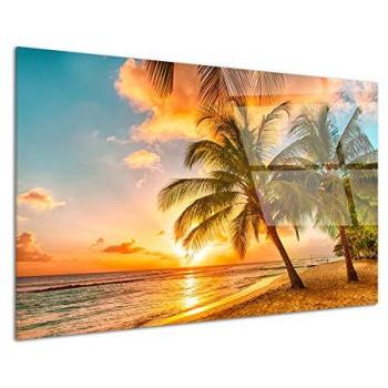 Tableau Plexiglas Photo de Palmiers au Crépuscule 80x50 cm