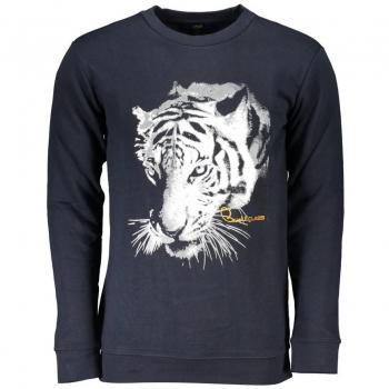 Cavalli Class Tiger-Logo Sweatshirt Blau 2XL