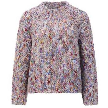 Richroyal Tricot col roulé gris L