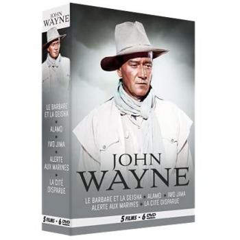 John Wayne : Le Barbare et la Geisha + Alamo + Iwo Jima + Alerte aux Marines + La Cité disparue