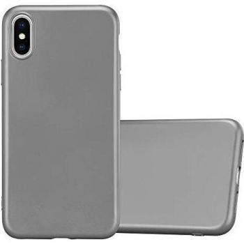 Étui Gris Métallique XS Max en Silicone Flexible