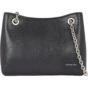 Calvin Klein Jeans Borsa A Tracolla Ch2 Snake Nera One Size