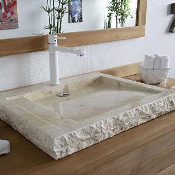 Vasque à Poser en Marbre Crème Oblik