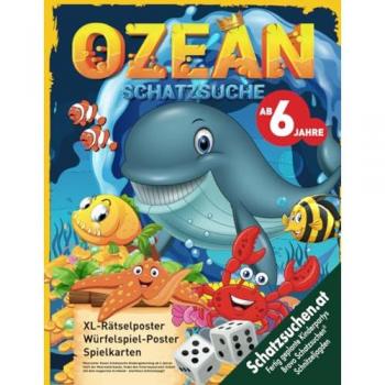 Meerestier Ozean Schatzsuche Kindergeburtstag ab 6 Jahren: Helft der Meerestierbande, findet den Unterwasserwelt-Schatz mit dem magischen Armband