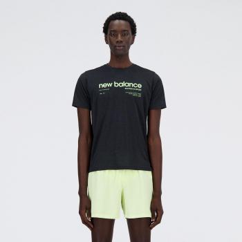 New Balance MT41255 Camiseta Gráfica Atletismo 2 negra (M)