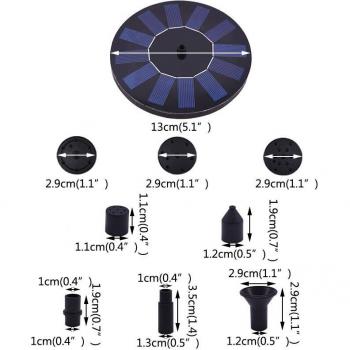 Mini fuente de energía solar para piscina