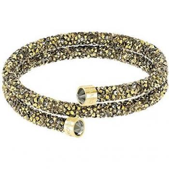 Bracciale Swarovski Crystaldust Double black and gold
