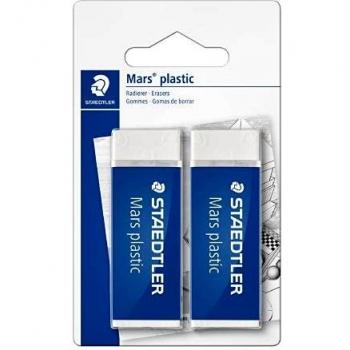 Lot 2 gommes blanches, sans latex – Mars Plastic