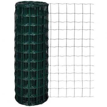 VidaXL Euro Fence Steel 25x1.7m Green