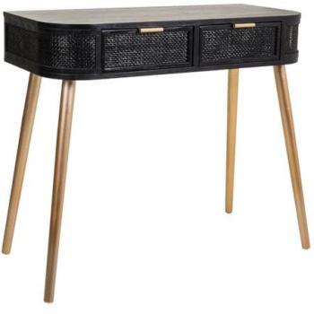 Alexandra House Living-Recibidor Alexandra House Living Negro Madera MDF 42 x 79 x 88 cm