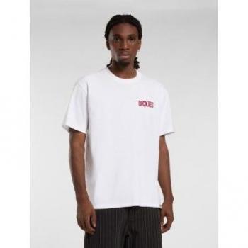 Dickies T-Shirt mit Label‑Print „Slacks Rally“ – Weiß, XL