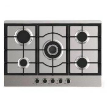 Amica AG6650X Plaque de cuisson au gaz en acier inoxydable intégrée 75 cm avec 5 zones