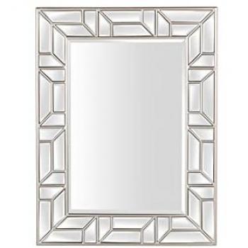 Espejo marco pu silver 89x8x110 cm